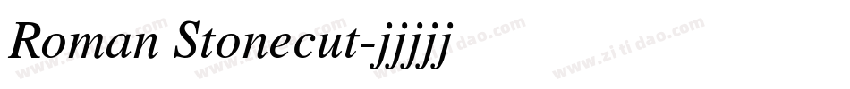 Roman Stonecut字体转换